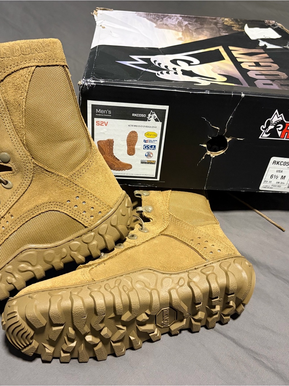 Rocky S2V Tactical Boots in Coyote